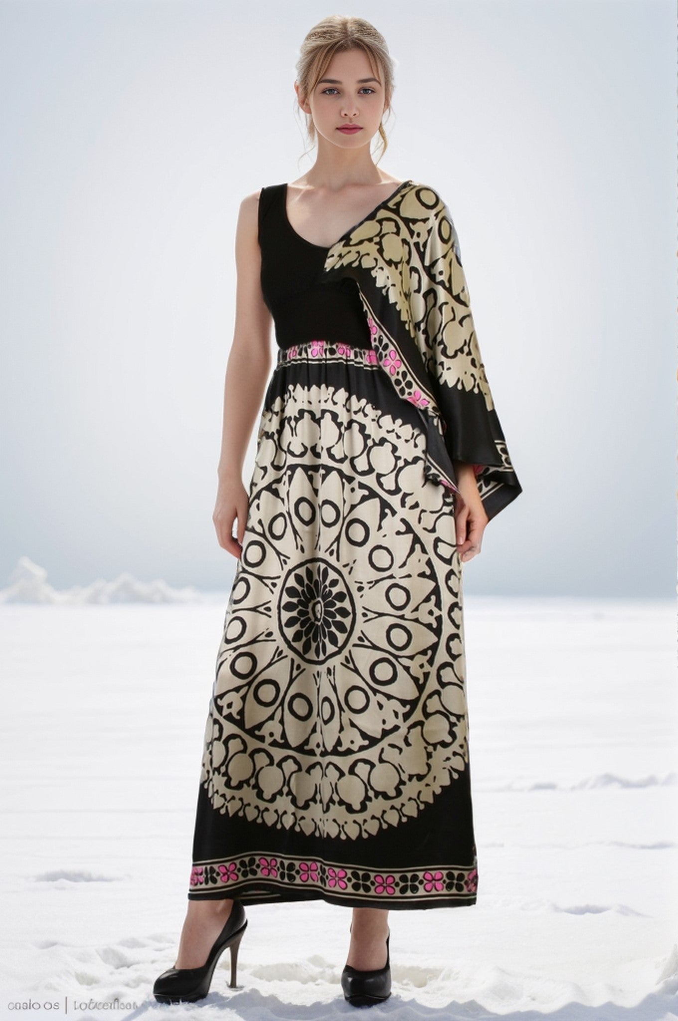 LANI MAXI DRESS (BLACK)- D7213