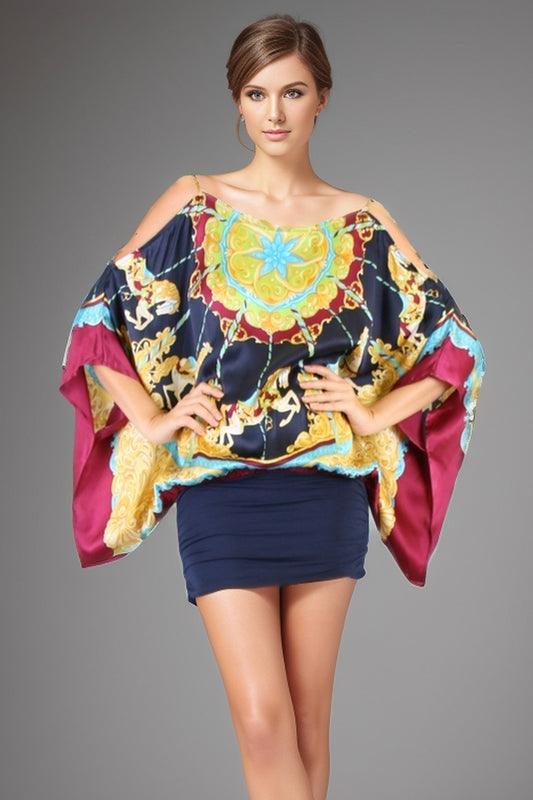 CAROUSEL BLOUSON DRESS (NAVY)- D7412