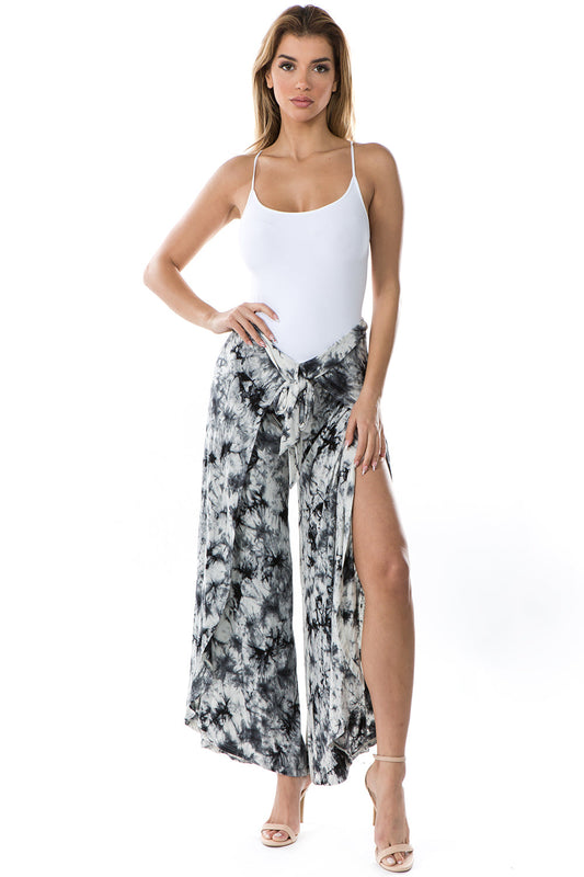 ERIN PANTS (BLACK/WHITE TIE DYE)-JP8769