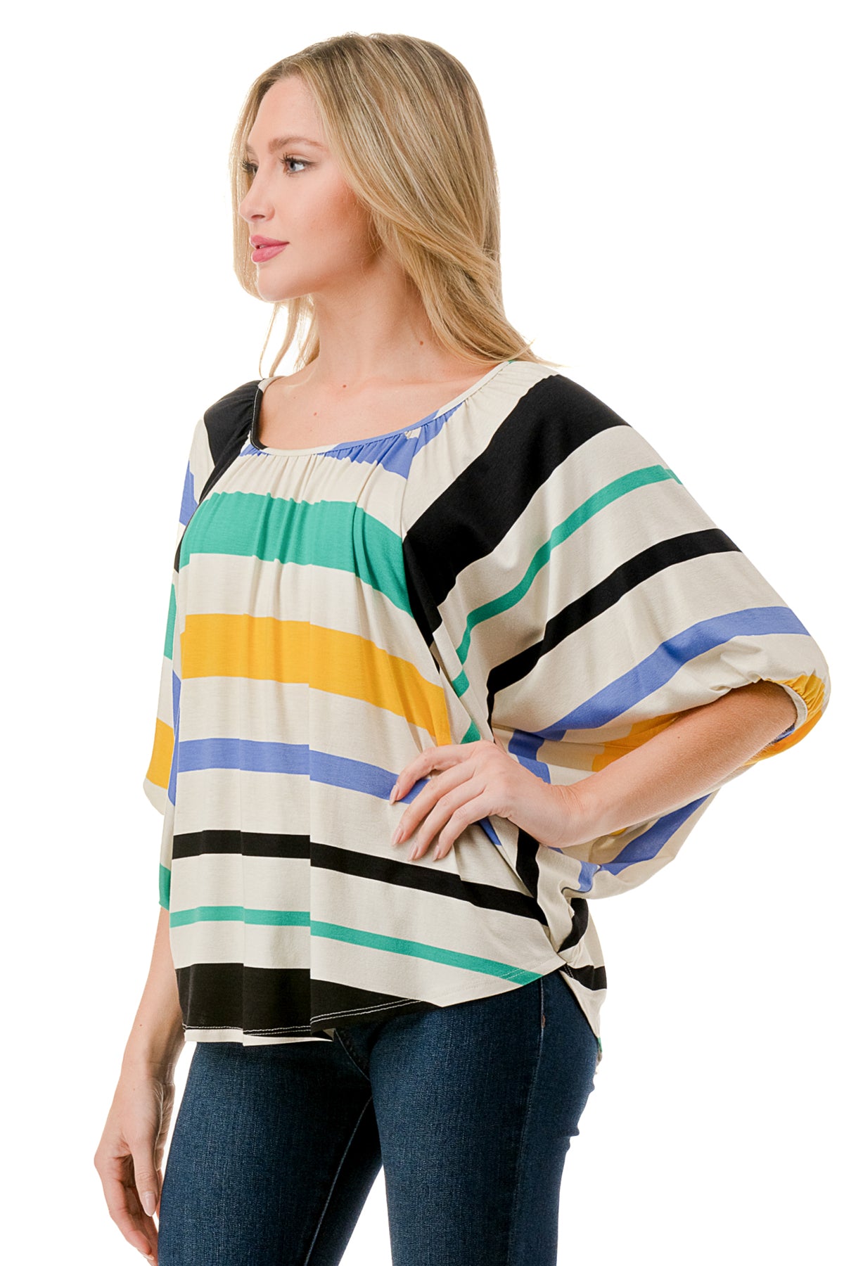 JAMES TOP (MULTI STRIPE)-JT7150