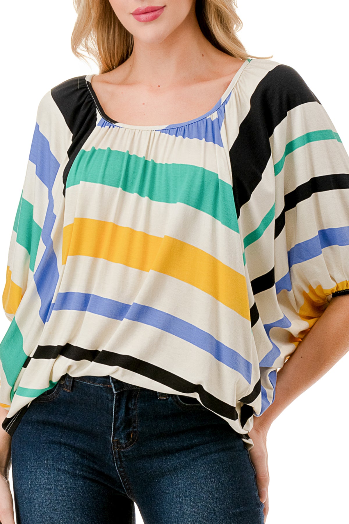 JAMES TOP (MULTI STRIPE)-JT7150