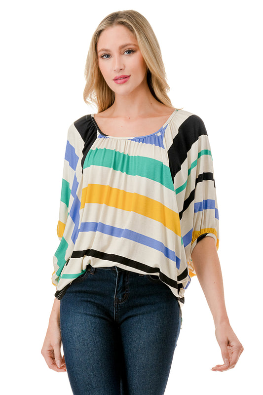 JAMES TOP (MULTI STRIPE)-JT7150