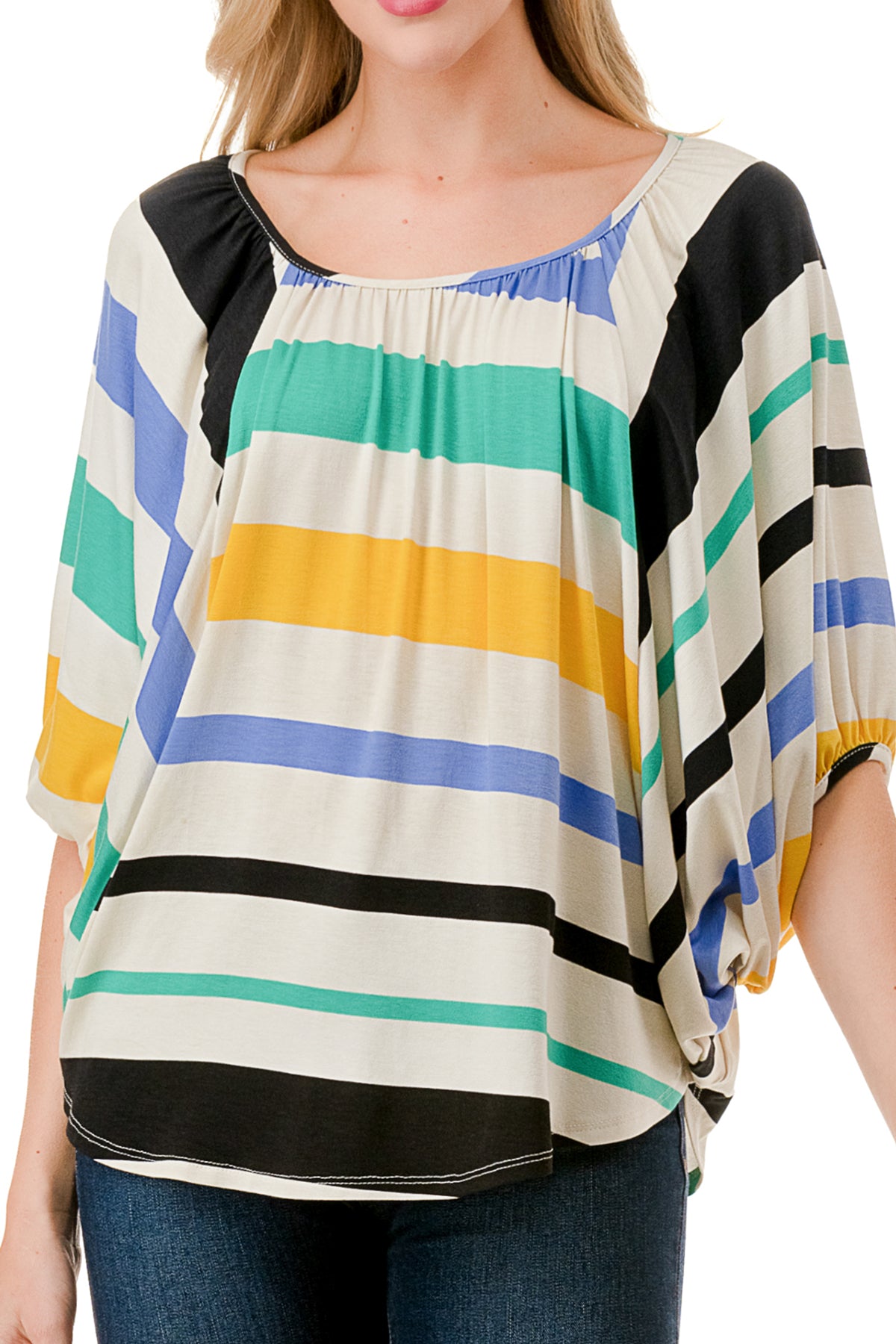 JAMES TOP (MULTI STRIPE)-JT7150