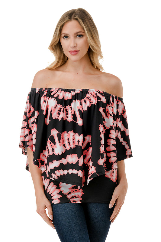 MINA CONVERTIBLE TOP (BLACK CORAL BRYNN)-JT7463