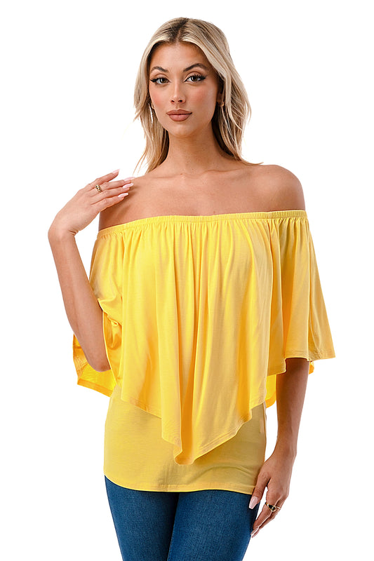 MINA CONVERTIBLE TOP (YELLOW)-JT7463