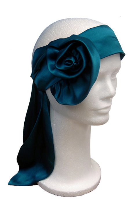 FASHION SILK HEAD BAND-HB ROSE