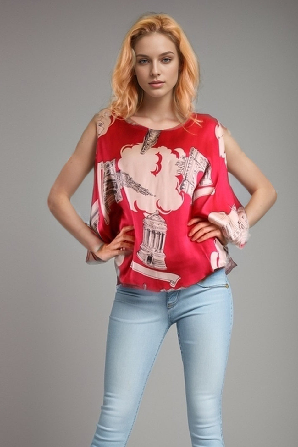 AUGUST BLOUSE (RED)-T8060