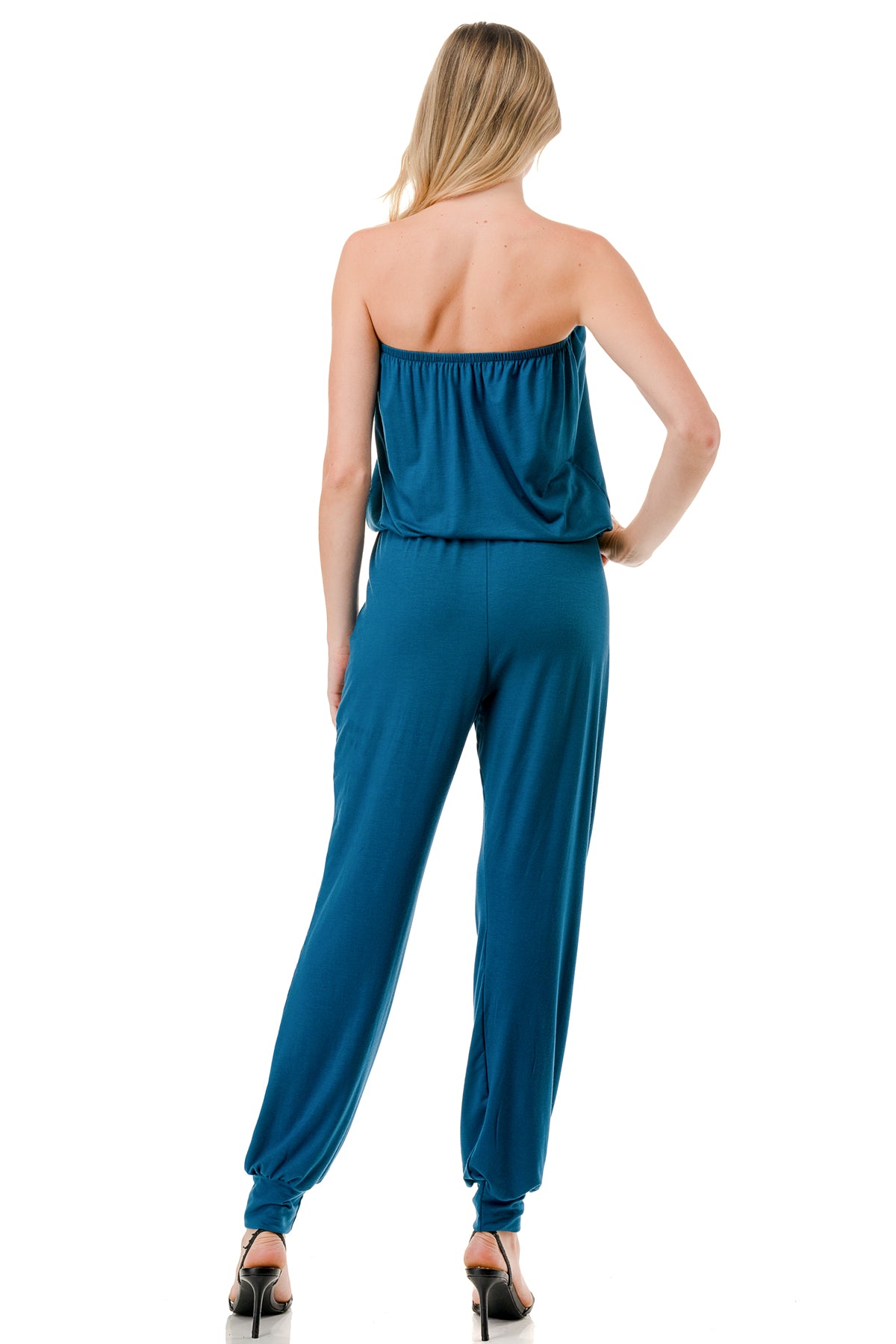 LOUISA TUBE JUMPSUIT (TEAL)-VD3300