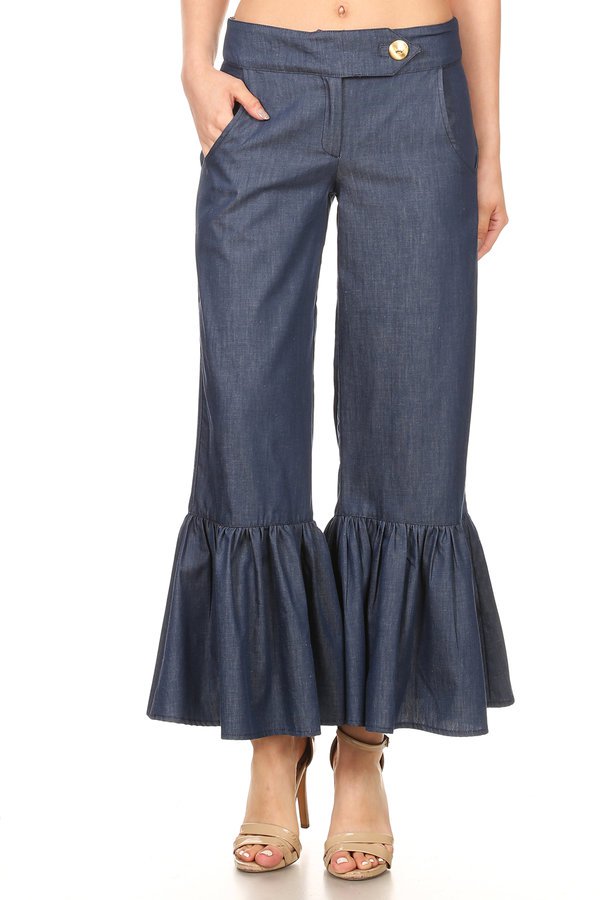 LEILA PANTS (Denim)-VP1993