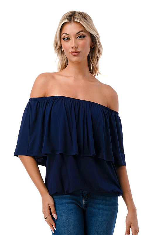 ALIVIA TUBE TOP (NAVY)- VT2499