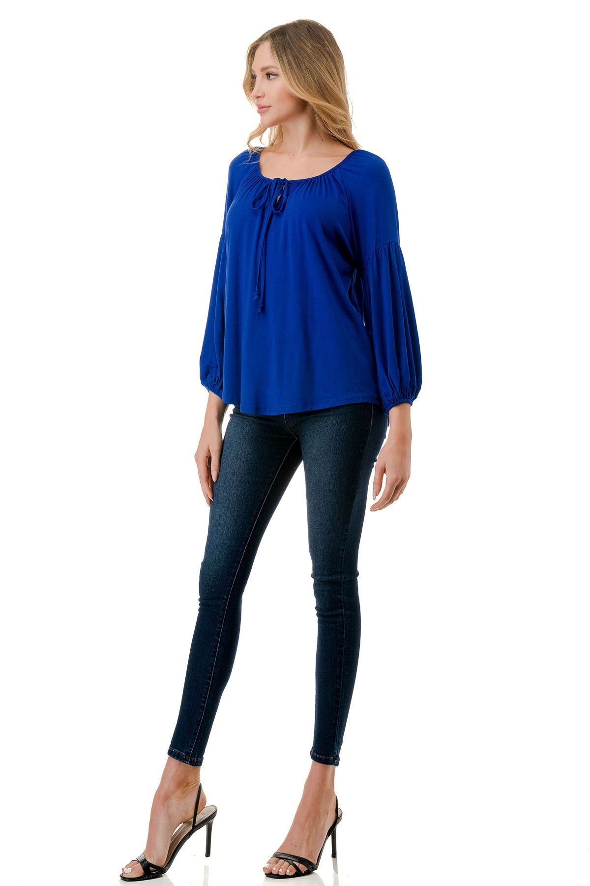 TRISH BLOUSE (ROYAL BLUE)-VT7833