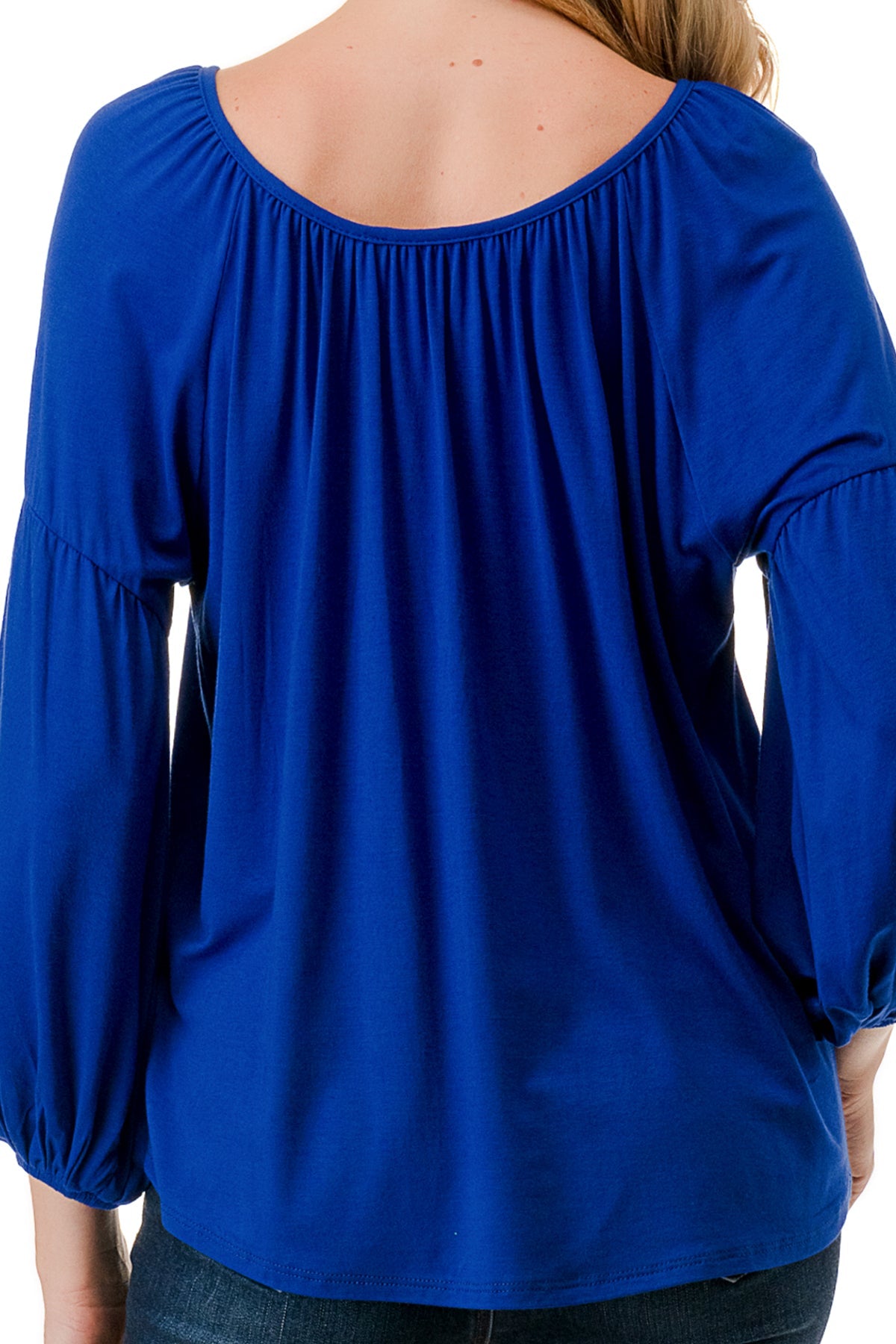 TRISH BLOUSE (ROYAL BLUE)-VT7833