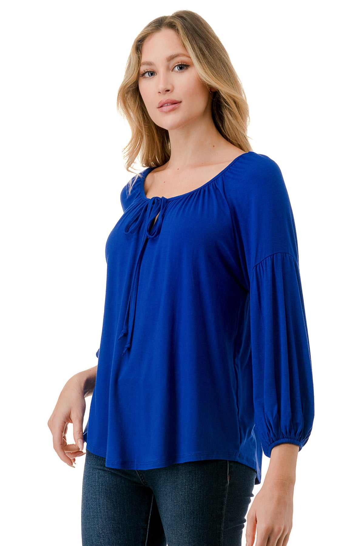 TRISH BLOUSE (ROYAL BLUE)-VT7833