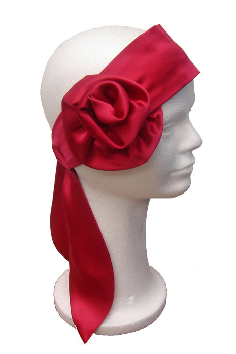 FASHION SILK HEAD BAND-HB ROSE