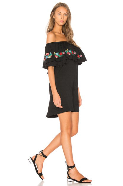 KEELY OFF SHOULDER DRESS-CVD1712