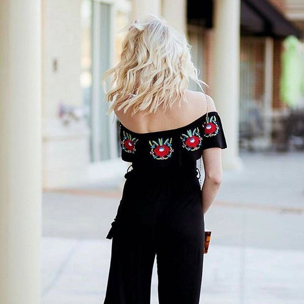 ROSABEL JUMPSUIT (Black)- CVD1547