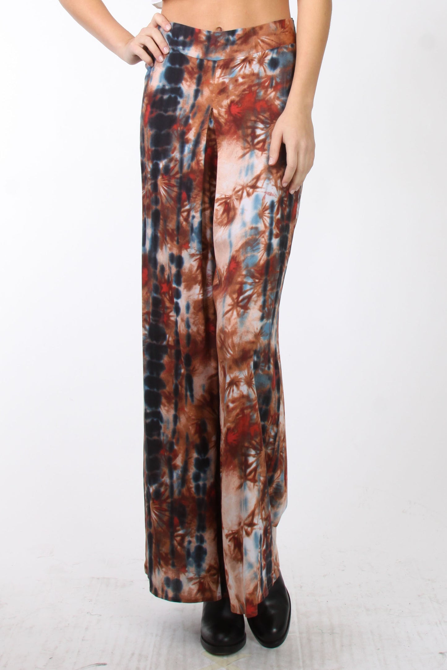 TAMARA PANTS (BROWN TIE DYE)-P9425