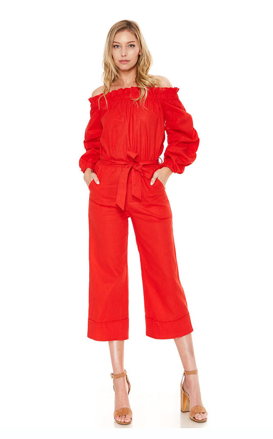 HAZEL JUMPSUIT (Red)-VD2074