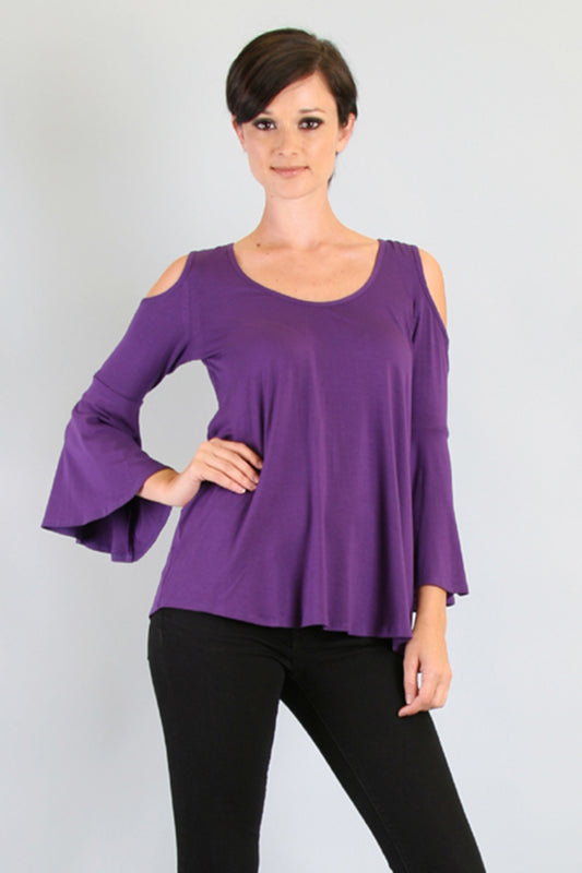 Brenda Bell Sleeve Top (PURPLE) -JT7365