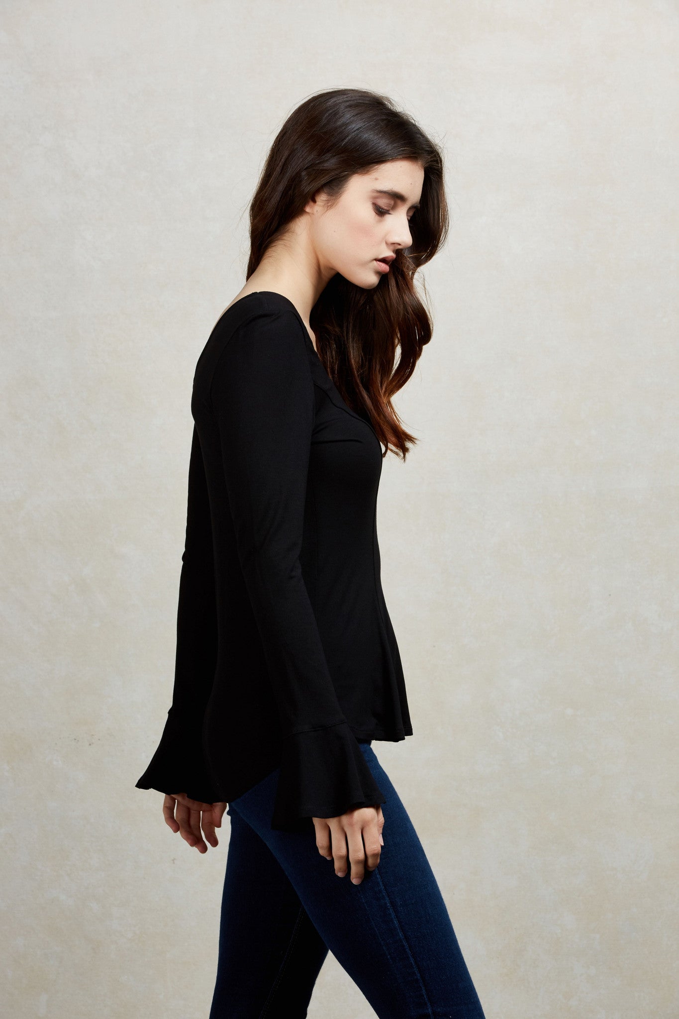 ORLANTHA BELL SLEEVE TOP (AVAILABLE IN VARIOUS COLORS)-VT1553