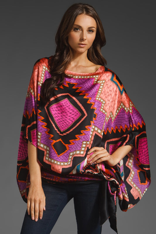 NATIVE BLOUSON TOP (MULTI)-T7490