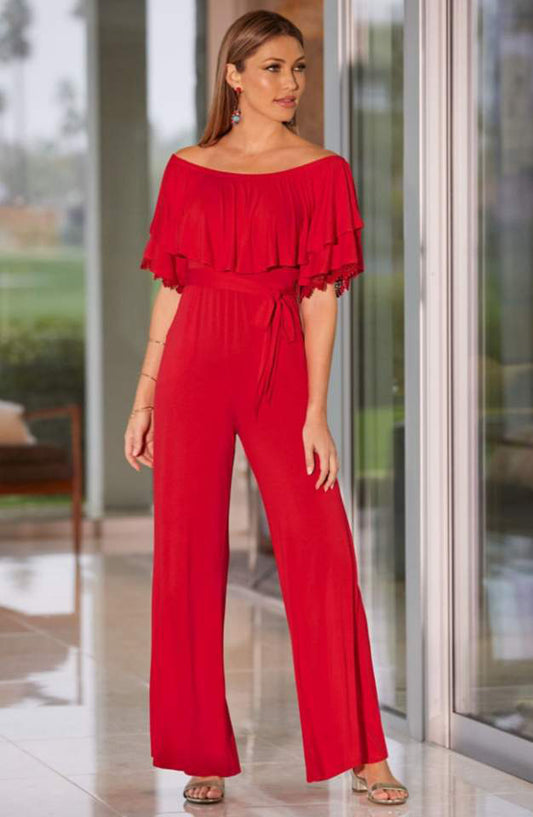 HEIDE JUMPSUIT (RED)-VD1759