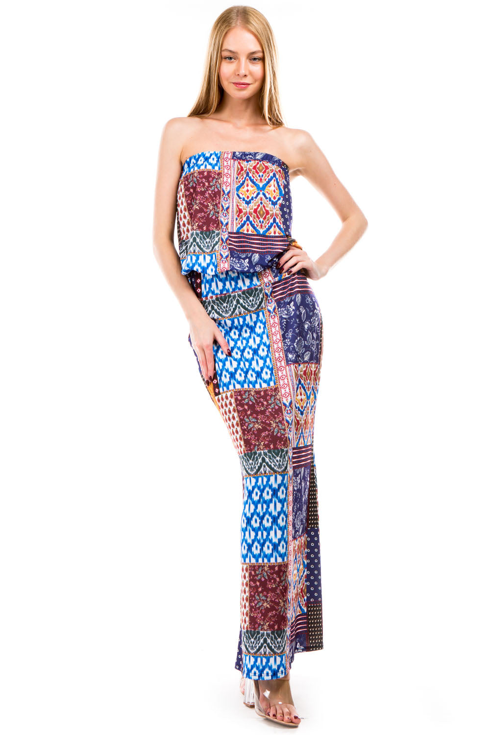 MAREN MAXI DRESS (MULTI BOHEMIAN)- VD2239