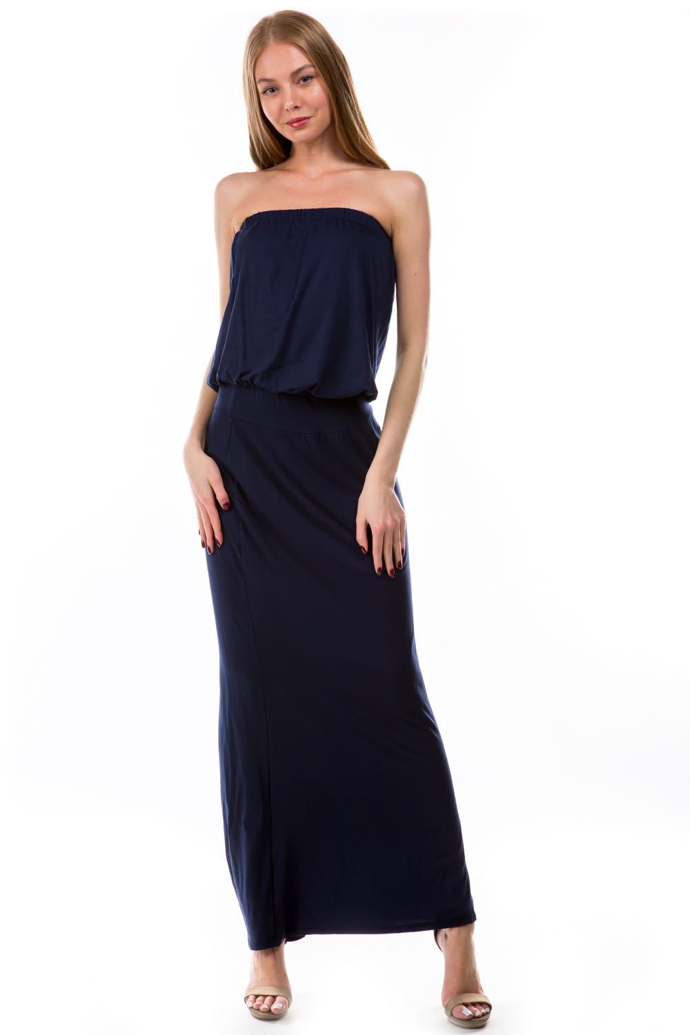 MAREN MAXI DRESS (NAVY)- VD2239