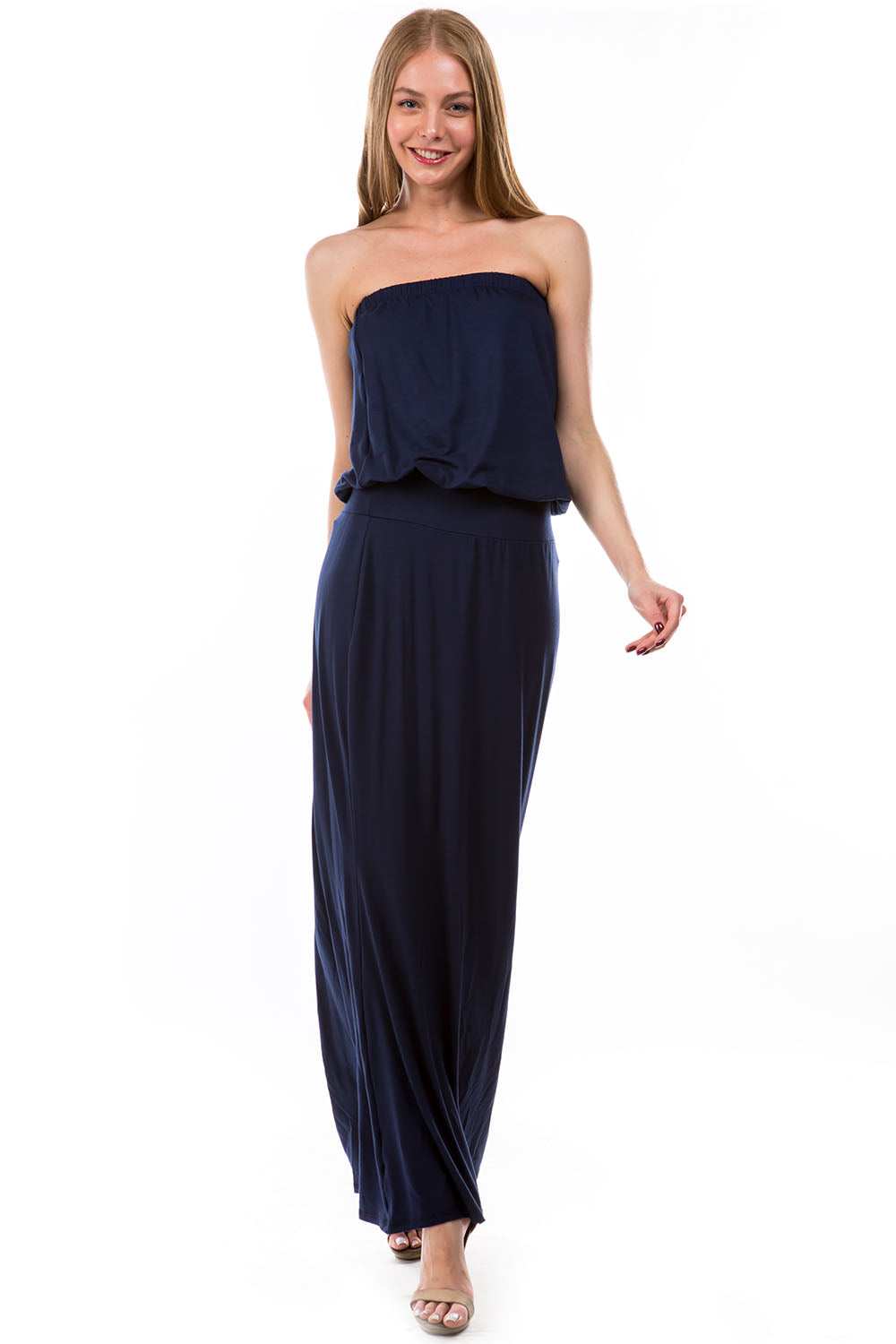 MAREN MAXI DRESS (NAVY)- VD2239