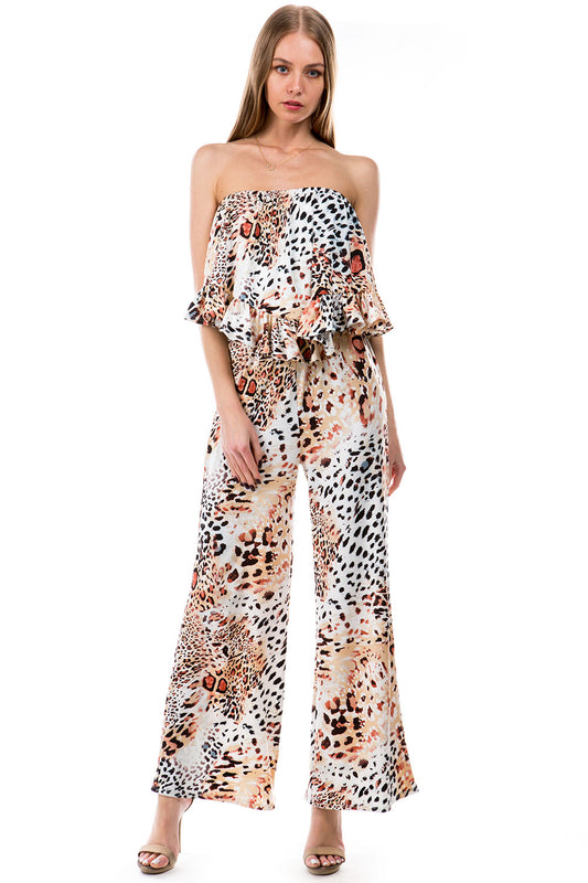 BRYNN JUMPSUITS (WHITE LEOPARD)- VD2390