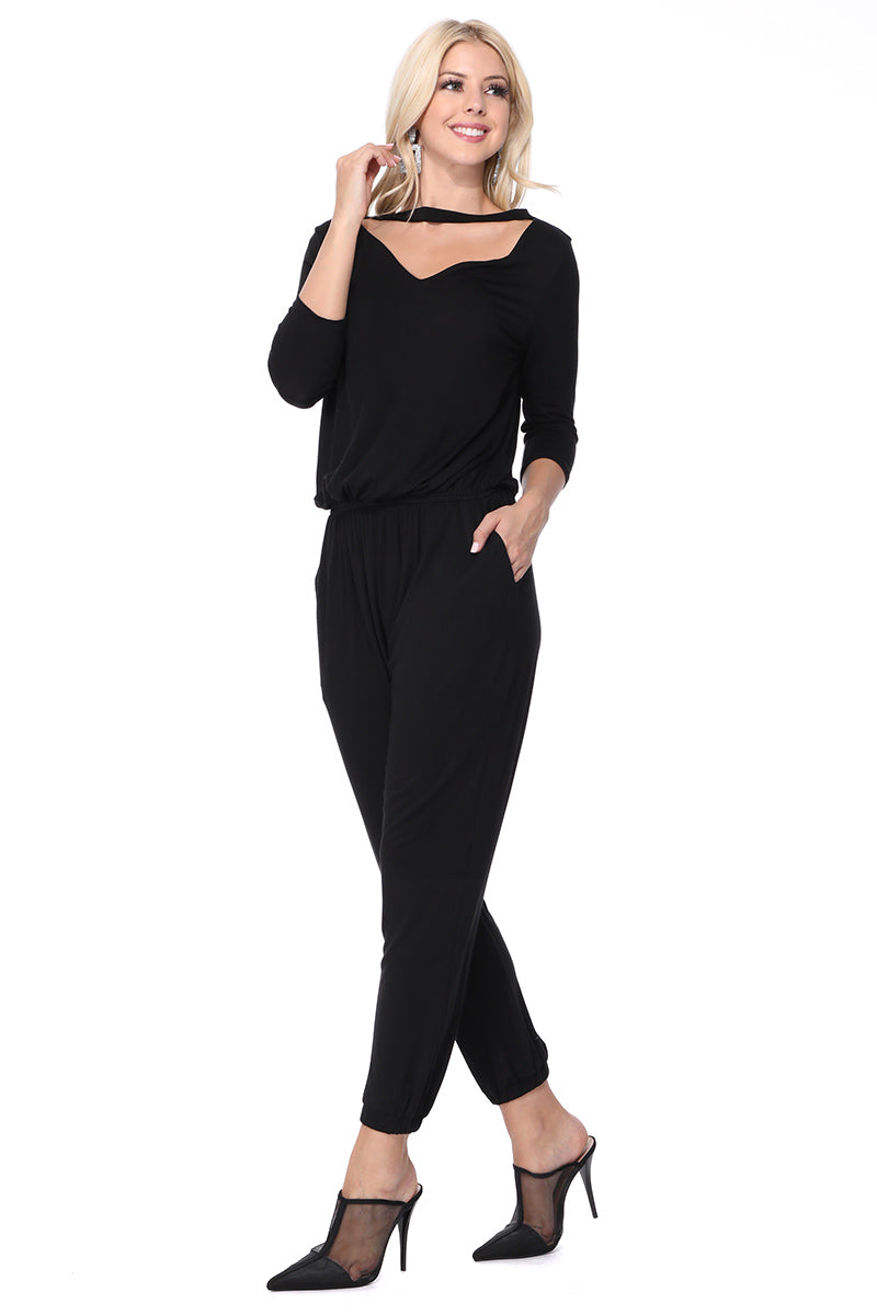 SHEENA JUMPSUIT (Black) - VD2618