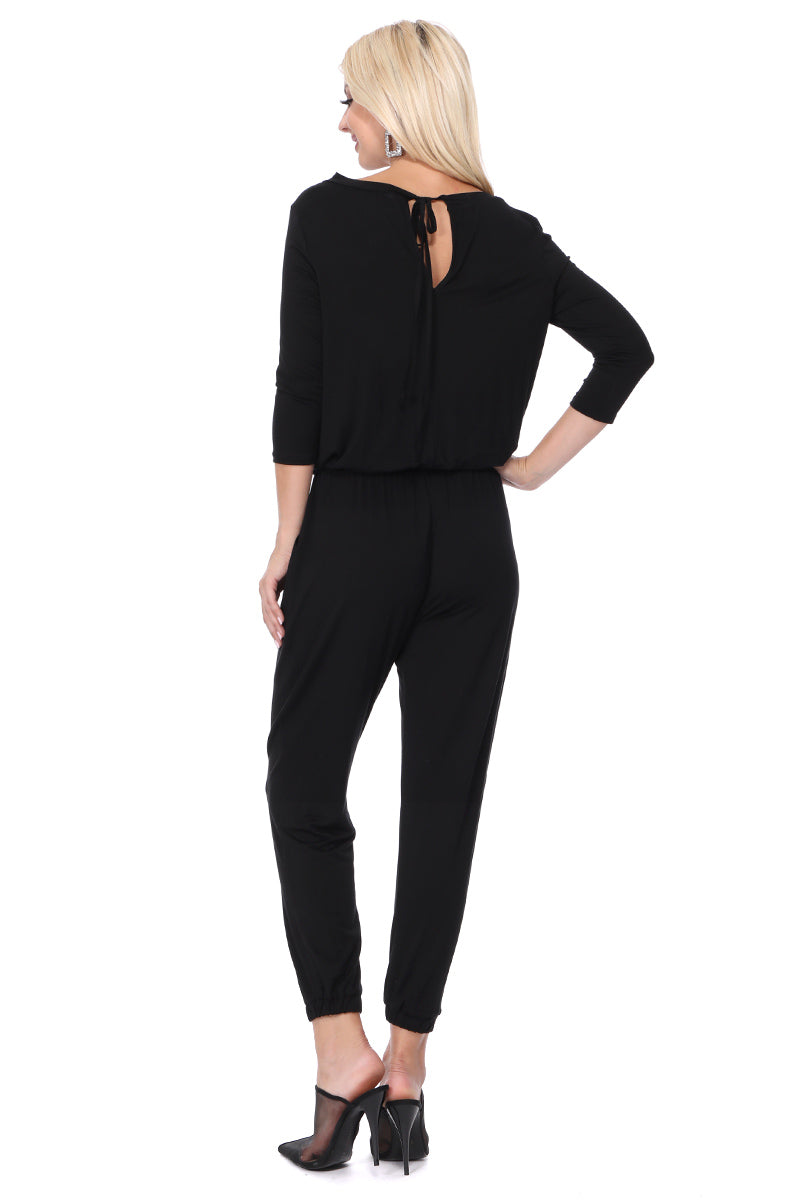 SHEENA JUMPSUIT (Black) - VD2618