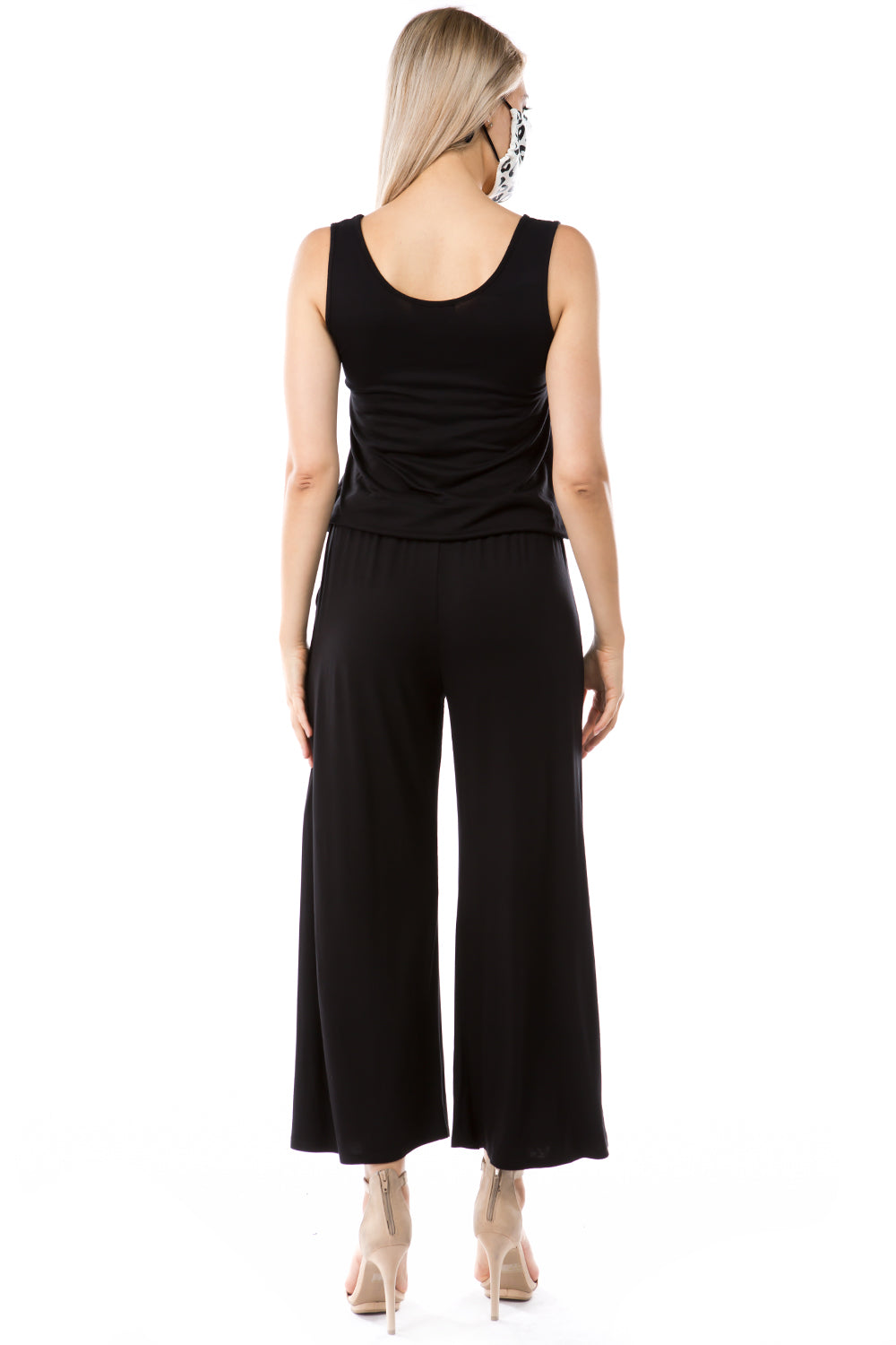 AGNES CAPRI JUMPSUITS (BLACK)- VD2764