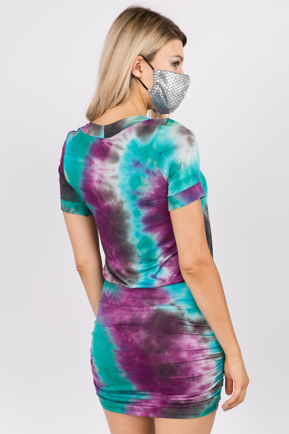 JEMIME DRESS (AURORA TIE DYE)- VD2771T