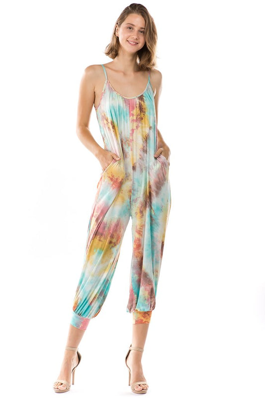 JEMIME JUMPSUITS (OASIS TIE DYE)- VD2776T