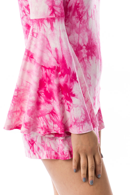 CORA SHORT PANTS (FUSCHIA TIE DYE)- VP2759T