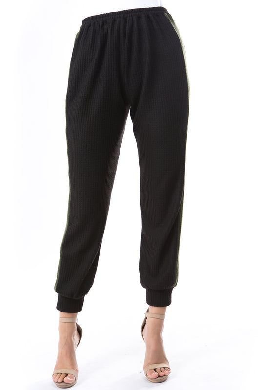 AGNES PANTS (BRUSH BLACK/BRUSH OLIVE)-VP2769