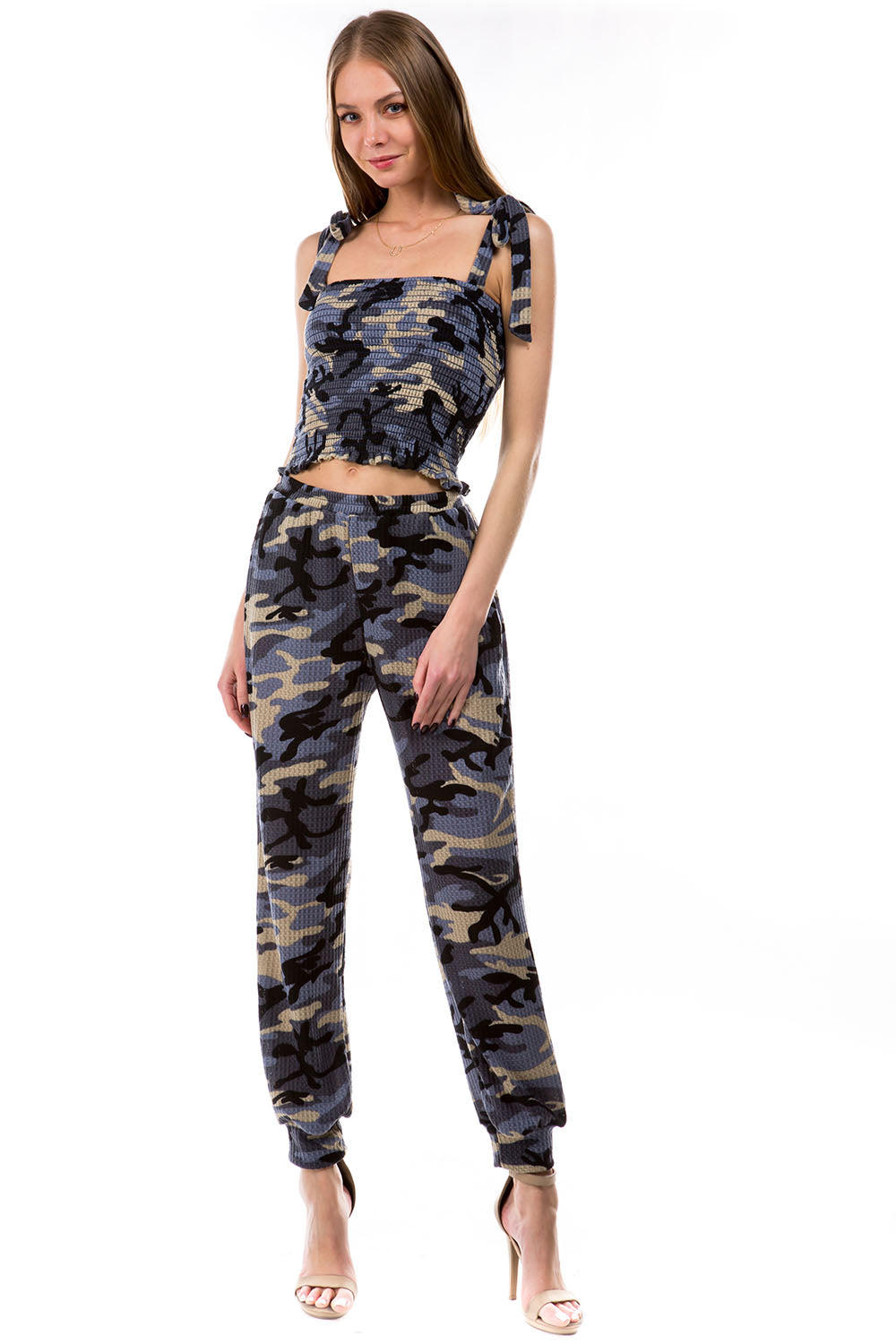 LUX JOGGER PANTS (BLUE CAMO)-VP2780