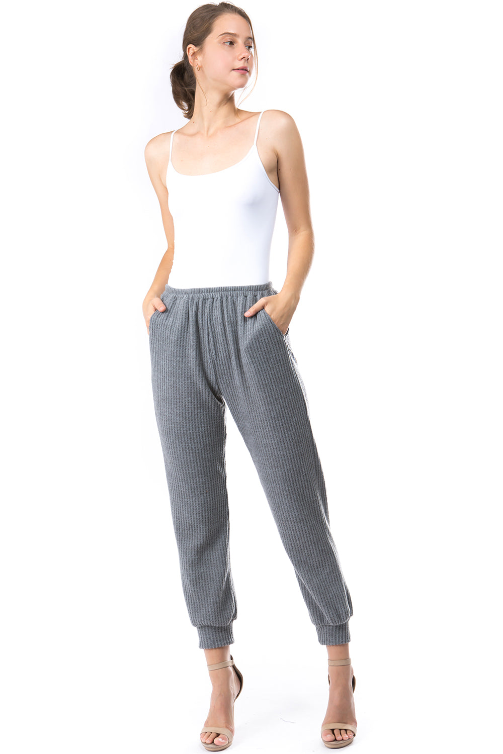 LUX JOGGER PANTS (BRUSH GREY)-VP2780