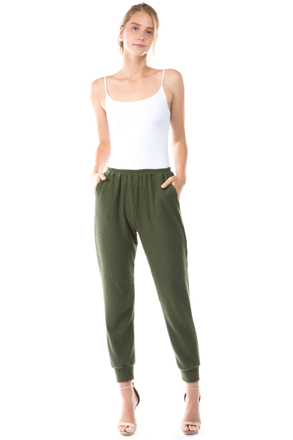 LUX JOGGER PANTS (BRUSH OLIVE)-VP2780