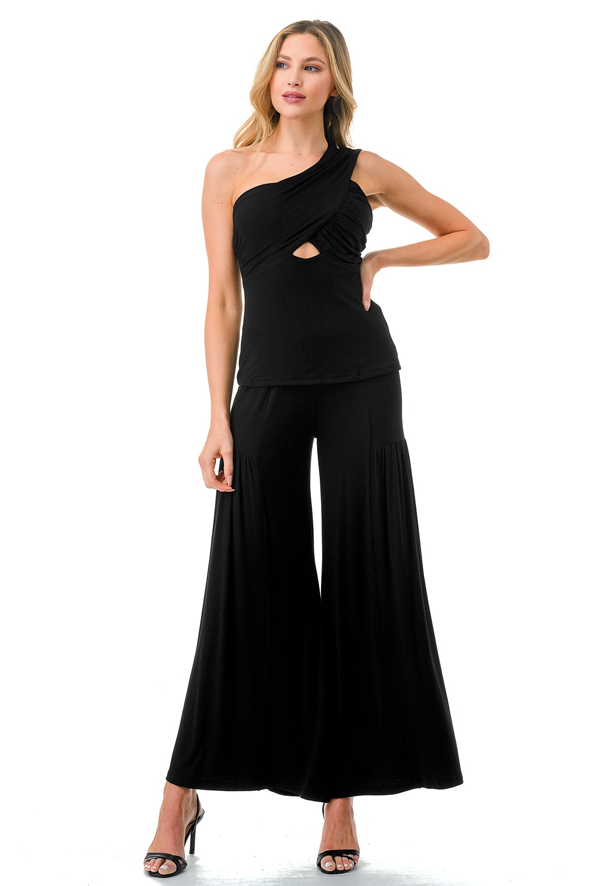 ANOUK WIDE BOTTOM PANTS (BLACK)- VP3214