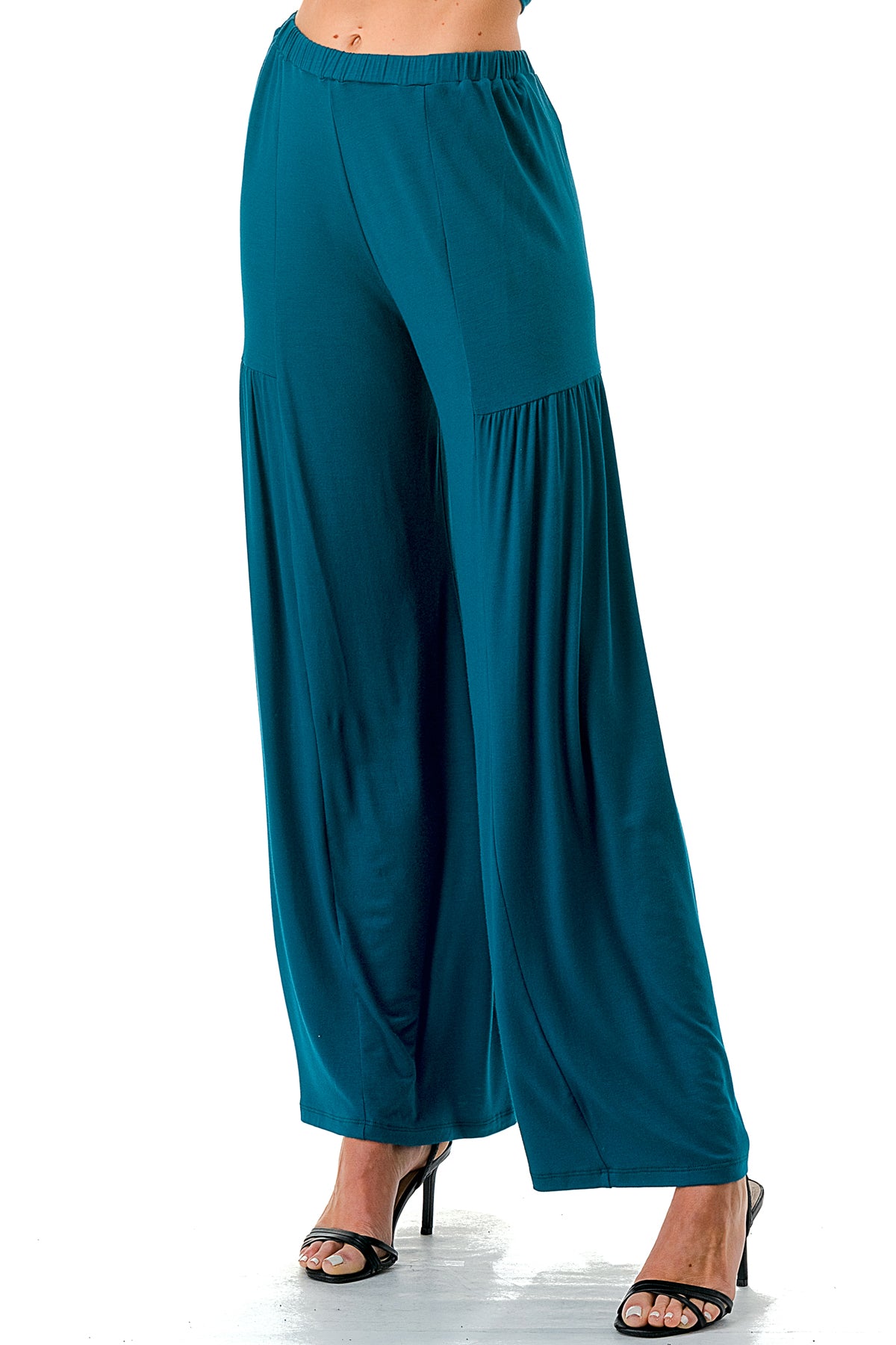 ANOUK WIDE BOTTOM PANTS (TEAL)- VP3214