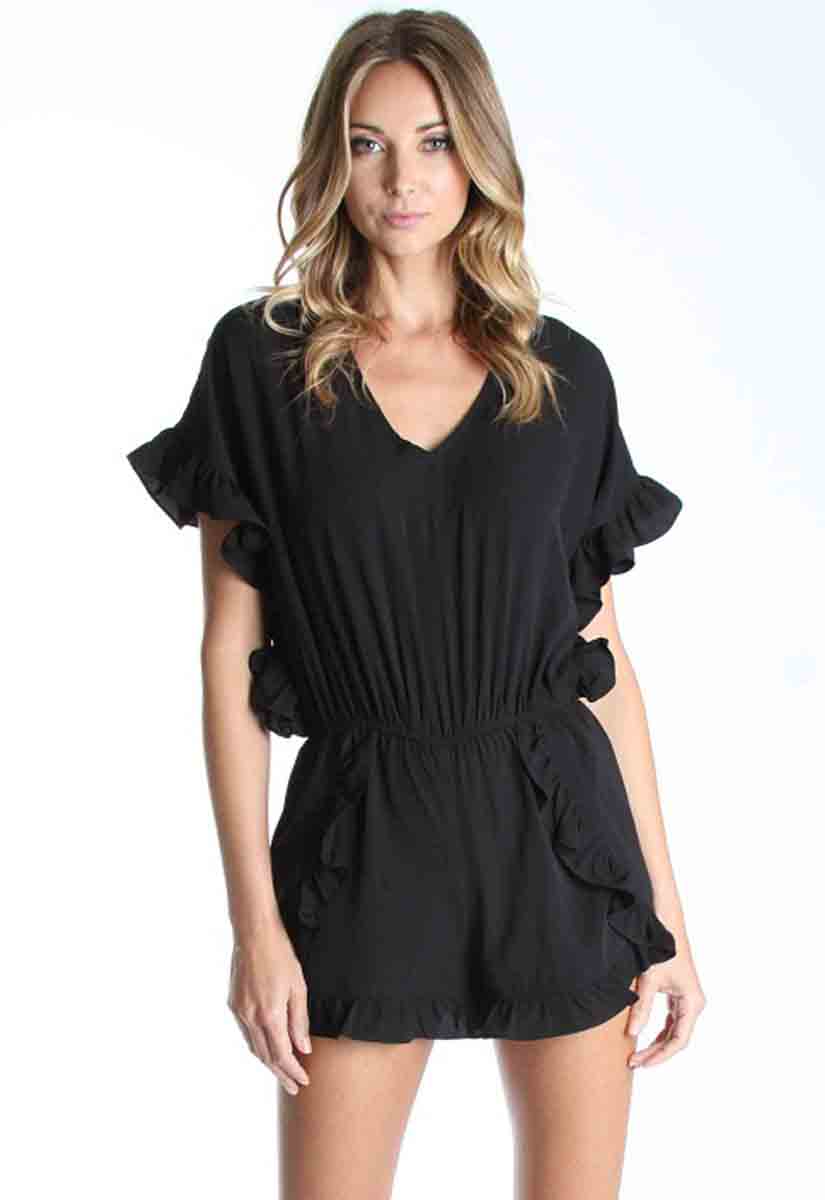 MAGDALENE ROMPER(BLACK)-VR9750