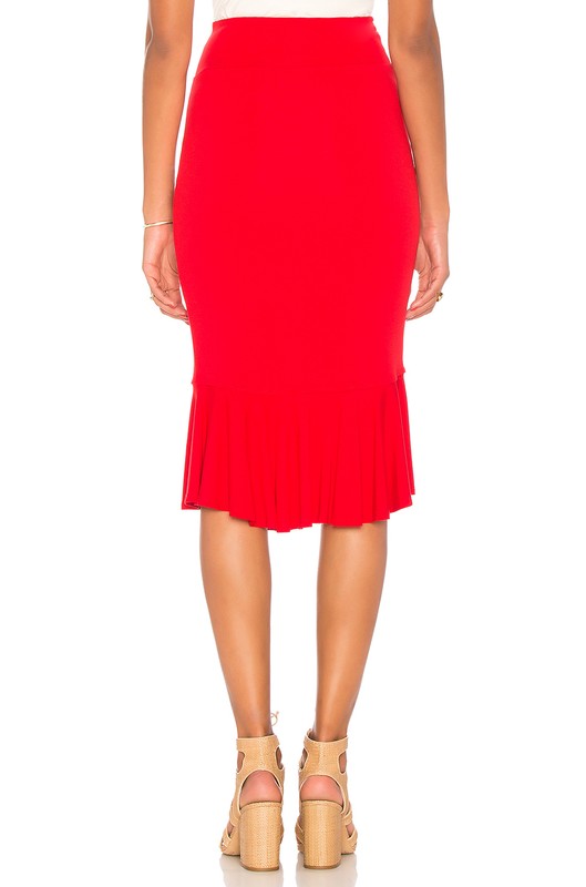 ROMAINE FRONT OPEN SKIRT (Red)- VS1811