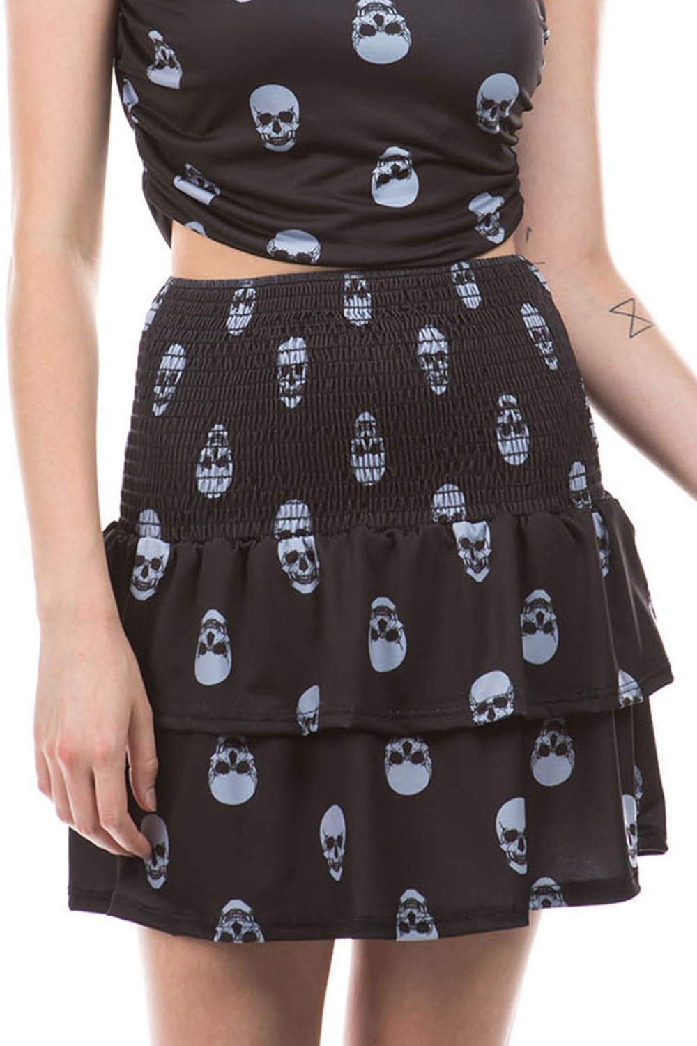 Valentina Skirt (BLACK SKULL)-VS9785