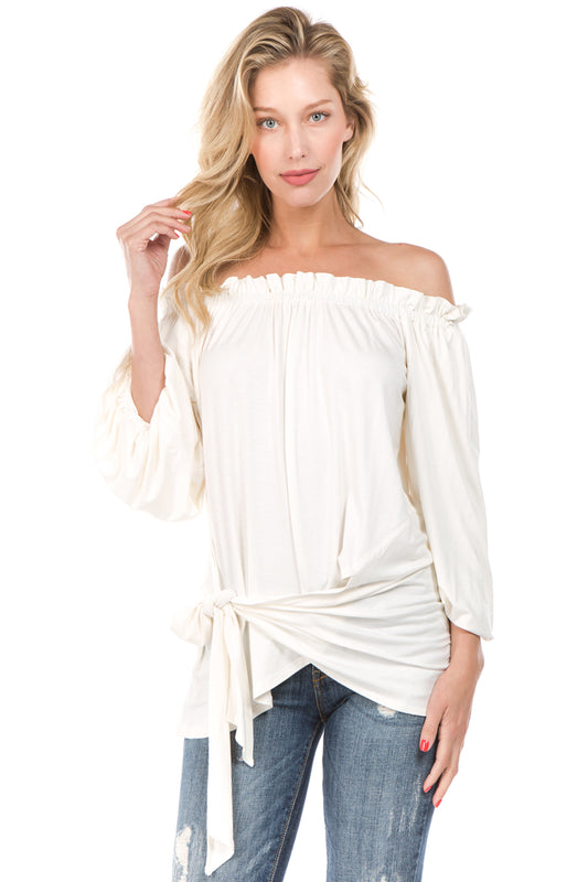 SKYLAR TOP (IVORY)- VT2205