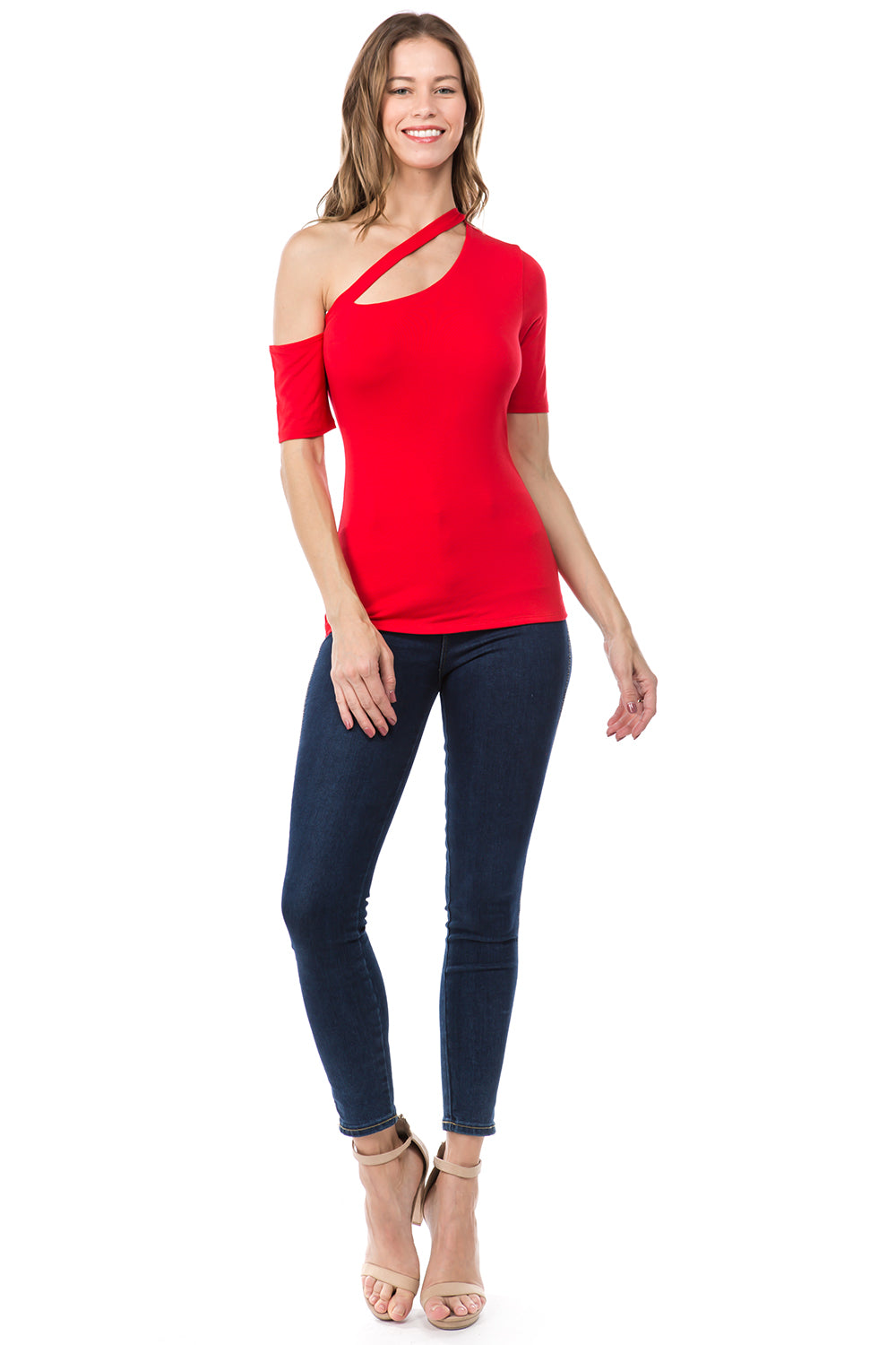 JULLIE BAND TOP (RED)- VT2575