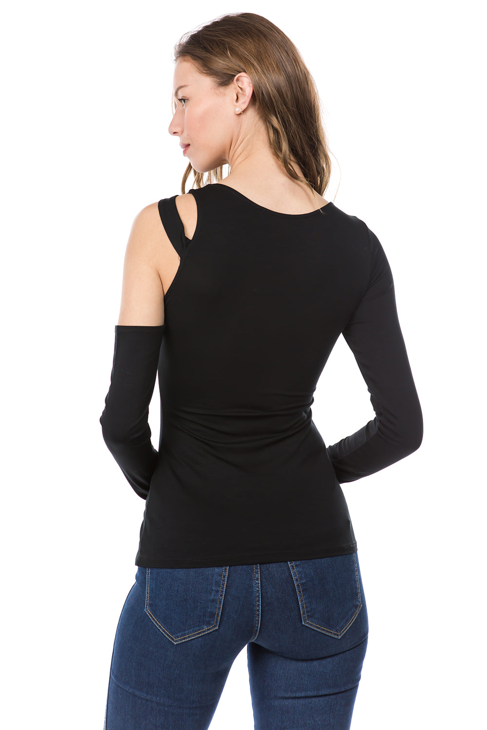 ROXY TWIST SHOULDER STRAP TOP (BLACK)- VT2577