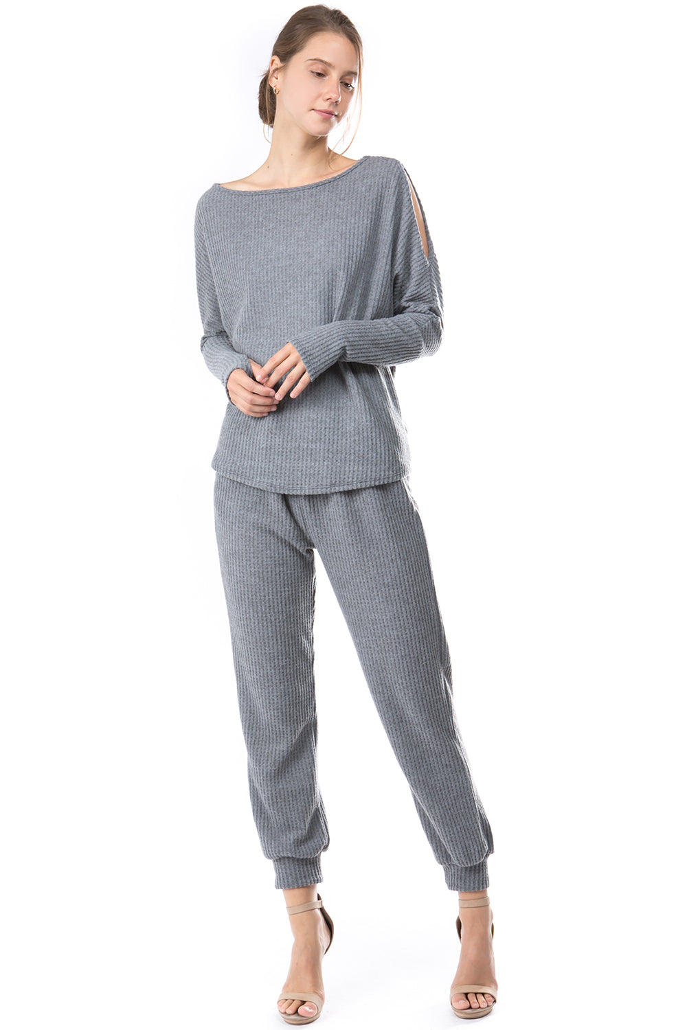 LUX JOGGER PANTS (BRUSH GREY)-VP2780