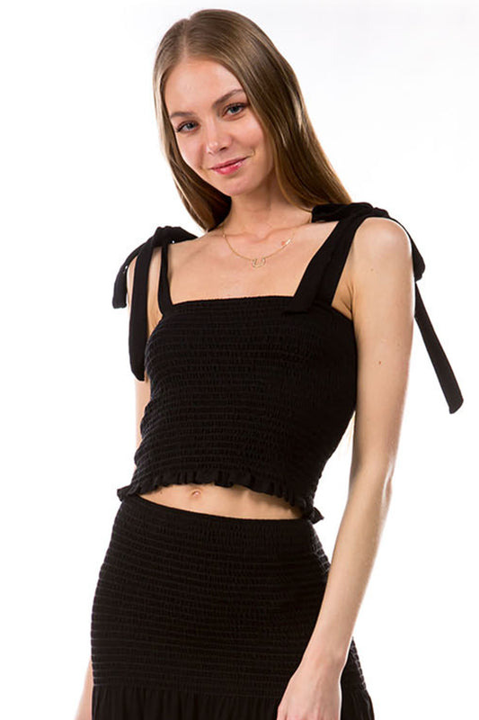 STELLA TUBE WITH STRAP TOP (BLACK)- VT2914